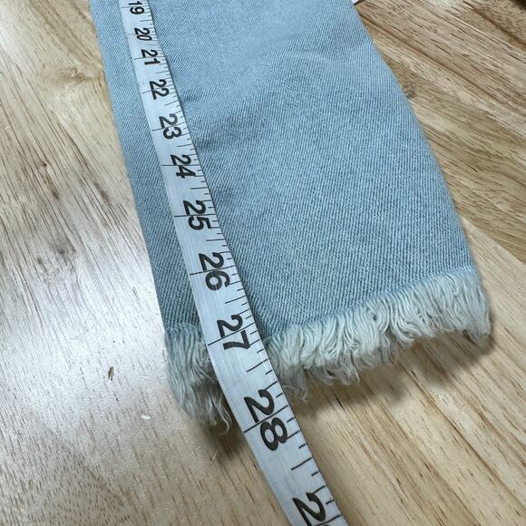 Free People NWT We The Free High Rise Jegging in Havana Blue Size 26 Frayed Hem - Picture 10 of 10